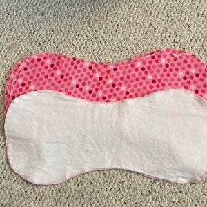 Hand made burp cloths